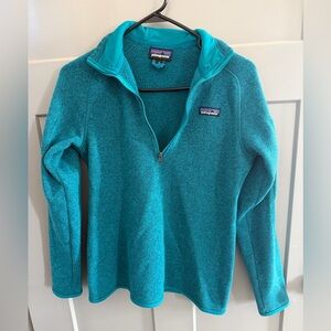 Patagonia Turquoise Half-Zip Fleece Jacket